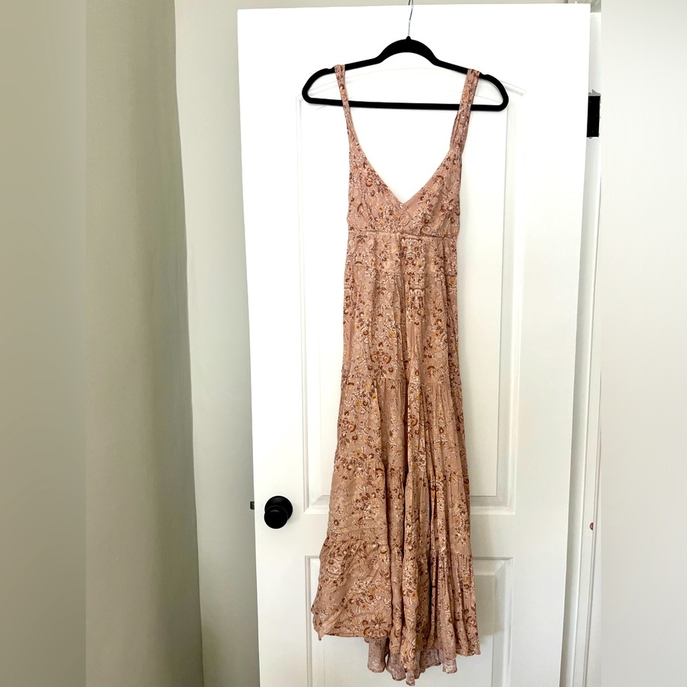Women’s Midi Dress Open Back Tie Bow